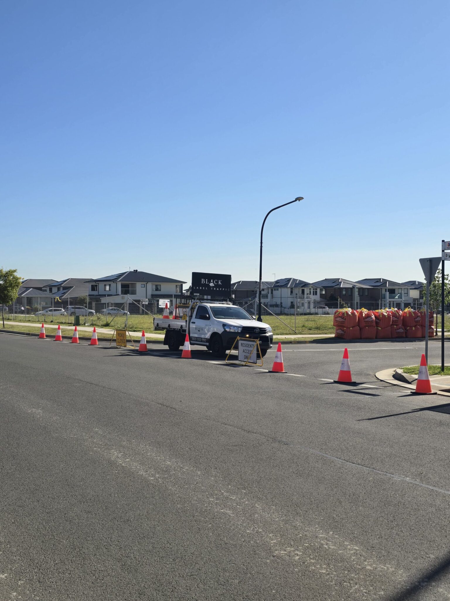 Home road closure marsden park civil works
